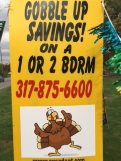 Business yard sign