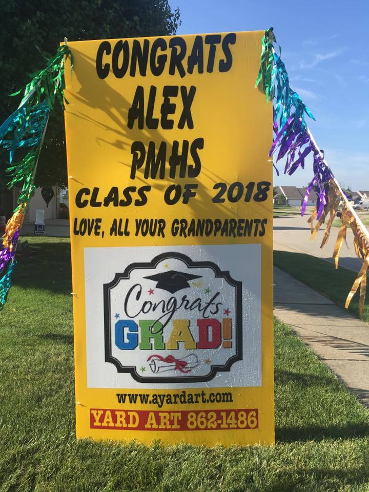 Graduation yard sign