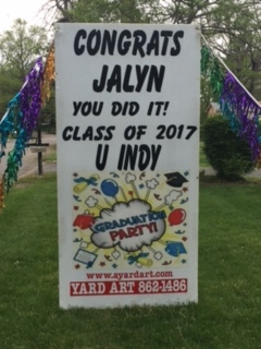 Graduation yard sign